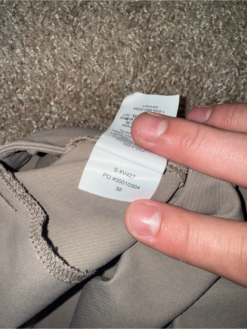 Vulture Meta Chino pants 32x33 khaki/grey classic fit